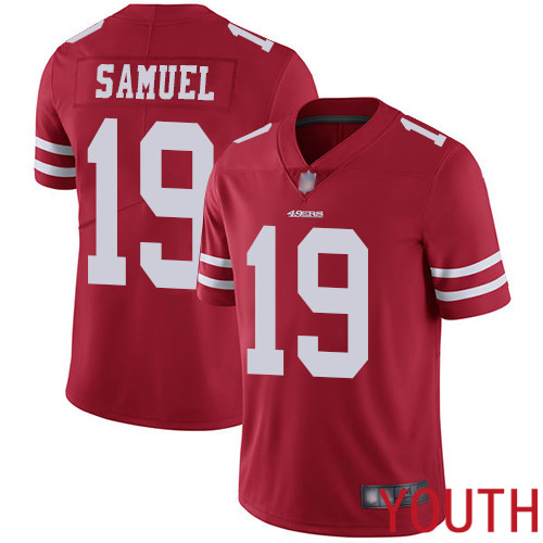San Francisco 49ers Limited Red Youth Deebo Samuel Home NFL Jersey #19 Vapor Untouchable